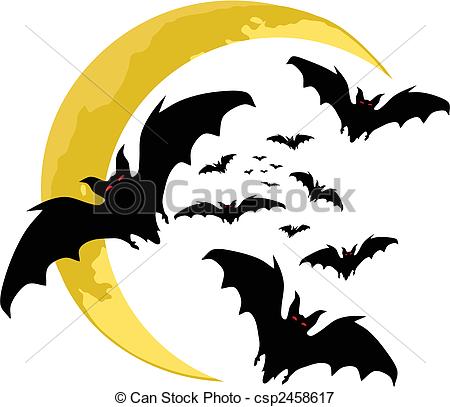 450x407 Halloween Backgrounds. Bats Silhouette Vector Vectors