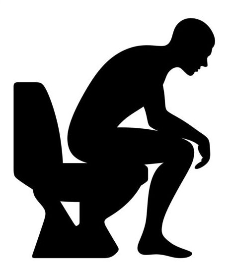 467x539 People With Toilet Silhouettes Vector Vector People, Bathroom Clip