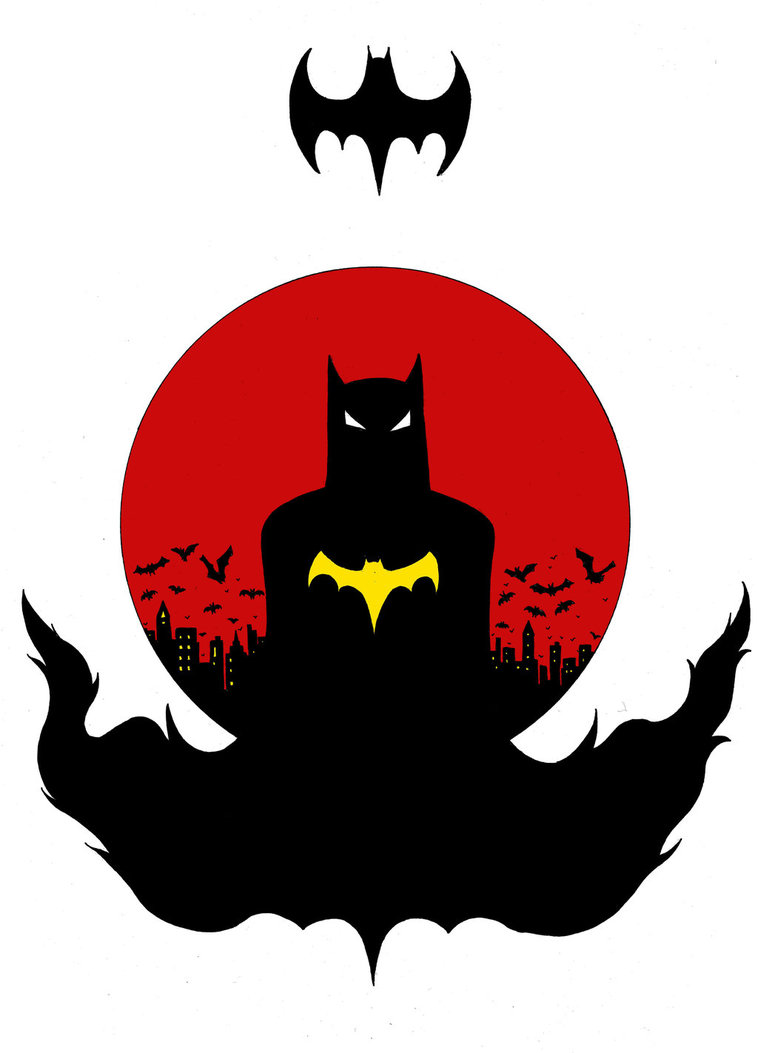 758x1053 Batman Silhouette By Doodlemagic