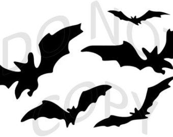 Bats Flying Silhouette at GetDrawings | Free download