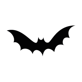 283x283 Flying Bats Silhouette