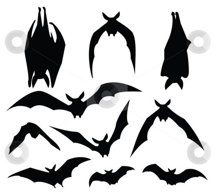 450x400 Pin By Michelle Gale On Halloween !!! Bat Silhouette
