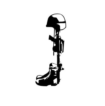 349x355 Buy Military Battlefield Cross Vinyl Decal Window Sticker Graphic