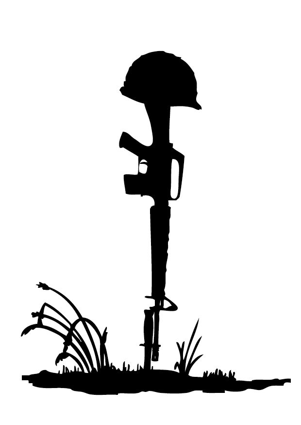 Battlefield Cross Silhouette at GetDrawings | Free download