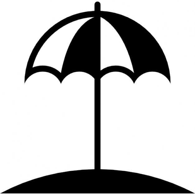 Beach Umbrella Silhouette at GetDrawings | Free download