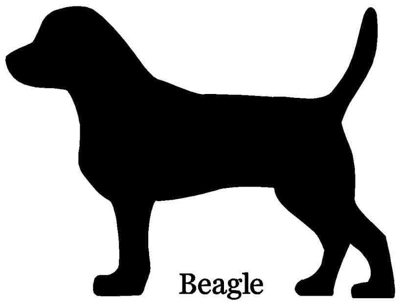 822x621 Beagle Silhouette Clip Art Animalsee.club