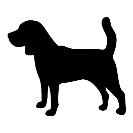 263x262 Beagle Silhouette