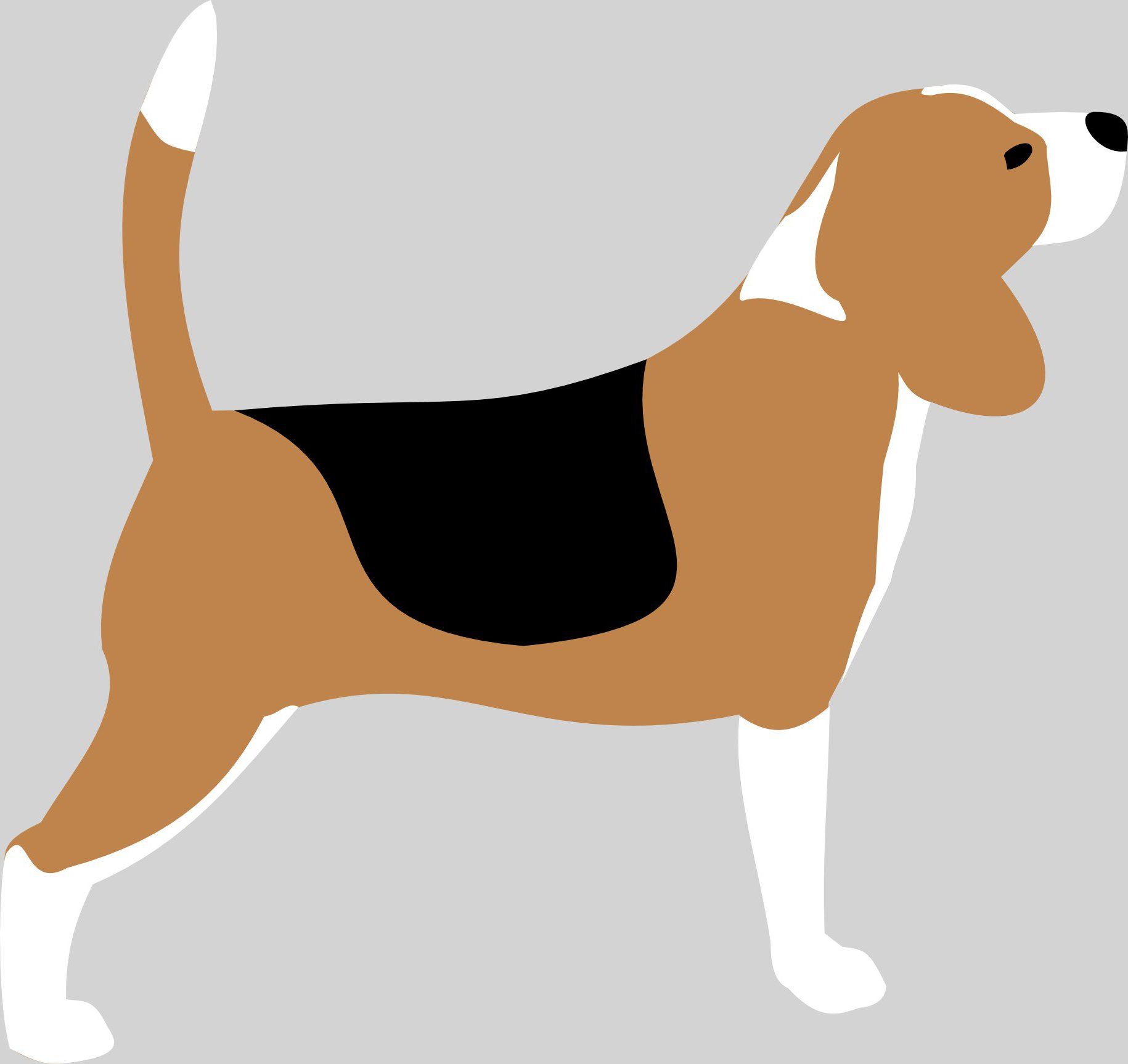 1830x1727 Beagle Silhouette Vector Drawing Vector Illustrations