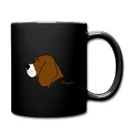 190x190 Beagle Silhouette Mug Spreadshirt