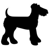 190x190 Dog Head Silhouettes Premium Clipart