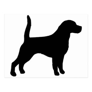 307x307 Silhouette Beagle Postcards Zazzle