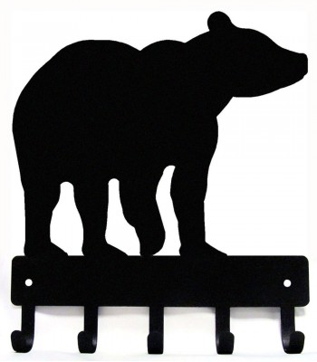 350x400 Bear And Cub Mountain Scene Wildlife Wall Art Sign 17x11