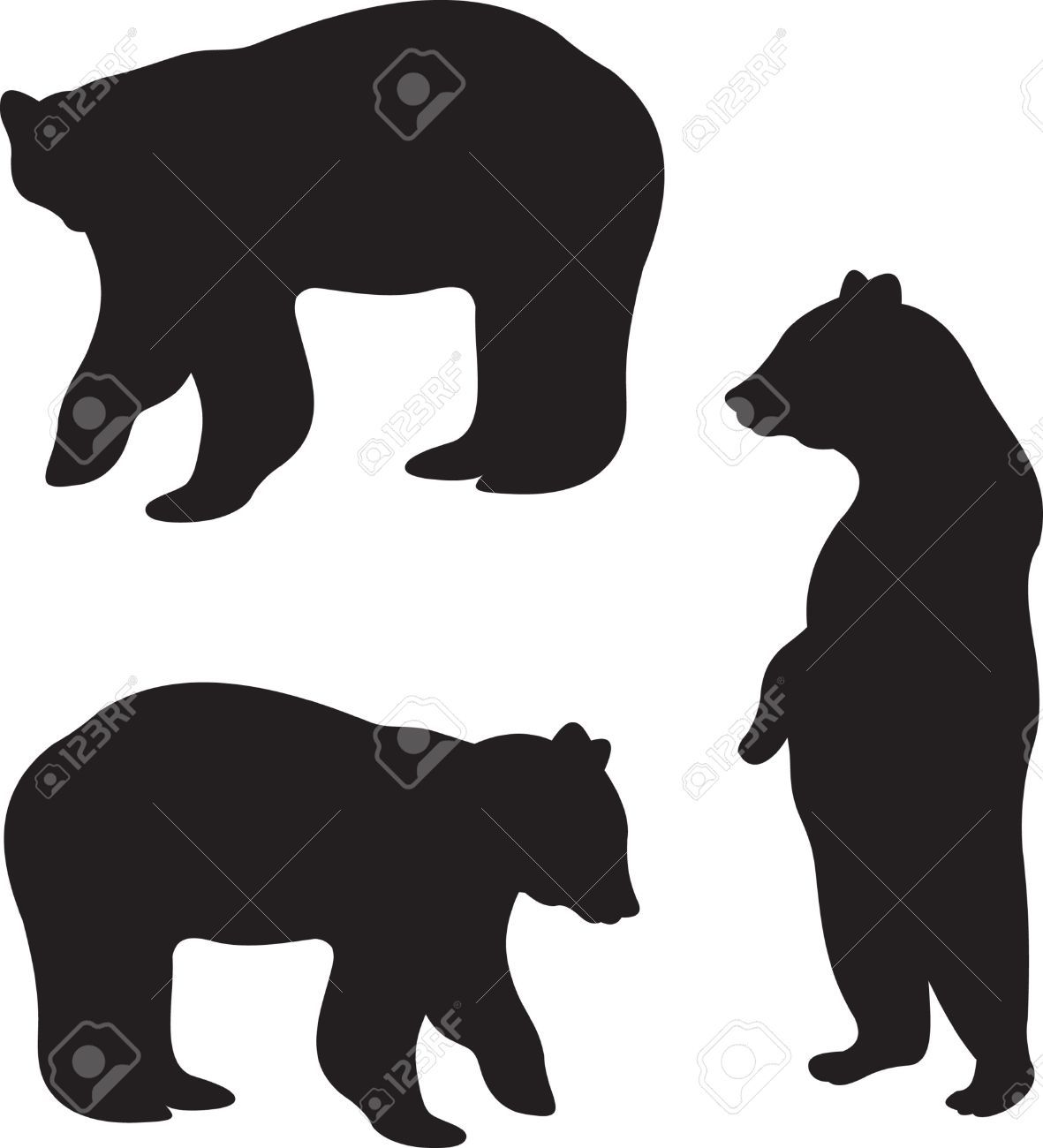 1181x1300 Bear Cub Silhouette Clip Art