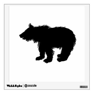 307x307 Bear Silhouette Wall Decals Amp Wall Stickers Zazzle