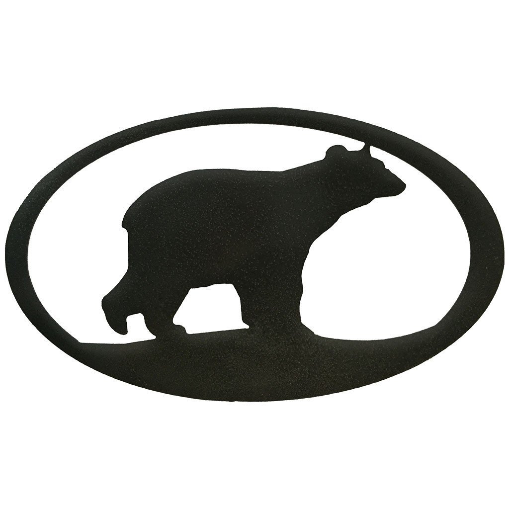 1024x1024 Metal Bear Silhouette