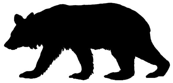 580x278 Silhouette Clipart Of Bears Collection