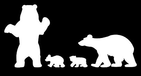 463x250 Bear Family Of Four H 4.75 By L 9