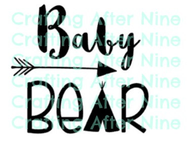 373x288 Baby Bear, Bear Family, Personal Amp Commercial Use, Silhouette