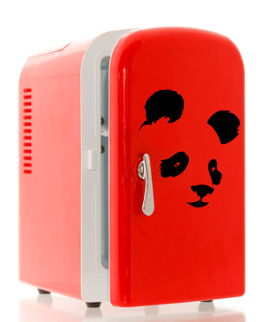 854x1038 Cute Panda Bear Head Silhouette Removable Wall Art Decor Decal