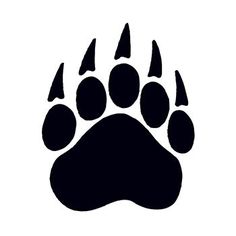 Bear Paw Silhouette at GetDrawings | Free download