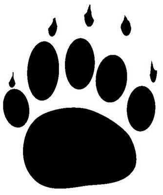 334x400 Polar Bear Paw Print Clipart 2