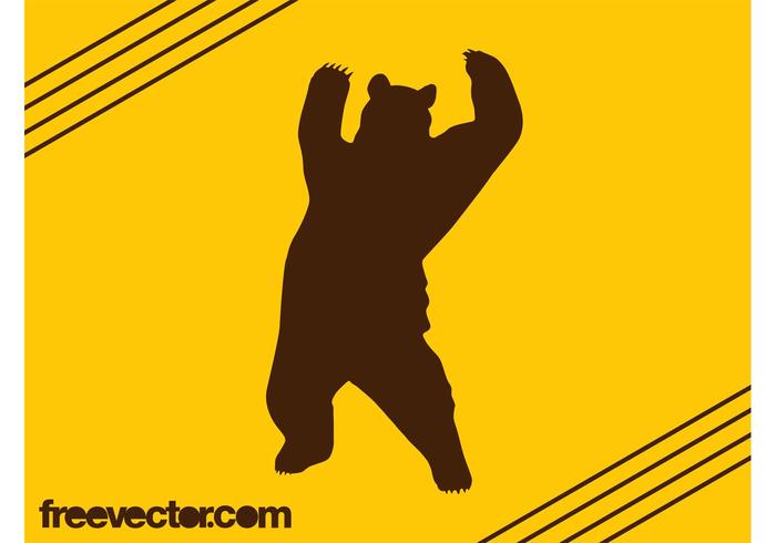 700x490 Bear Silhouette Free Vector Art
