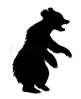 263x320 Bear Silhouette Pattern Free Silhouette Bear Isolated On White
