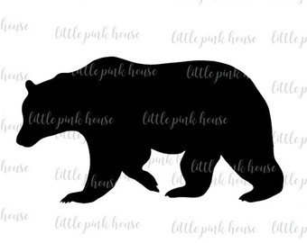 340x270 Bear Silhouette Etsy