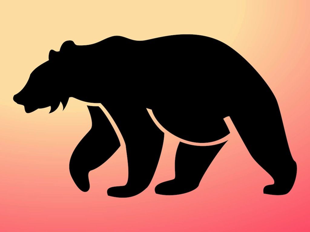 1024x768 Bear Silhouette Pattern Free Bear Silhouette Dl