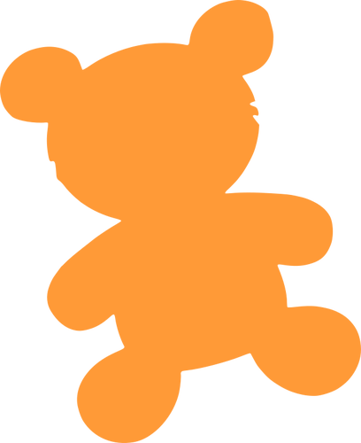 408x500 Bear Toy Silhouette Vector Image Public Domain Vectors