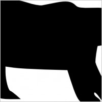 200x200 Grizzly Bear Silhouette Vector Clipart Panda