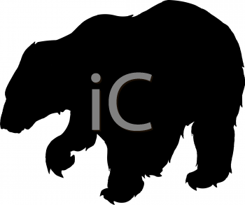 350x293 Grizzly Clipart Bear Silhouette