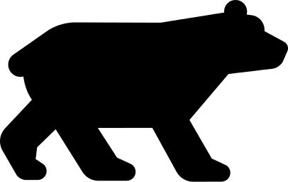 406x256 Silhouette Clipart Of Bears Collection