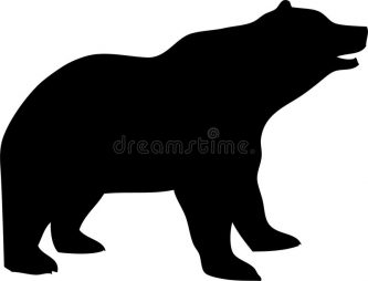 333x254 Bear Outline Clipart Clipartpen