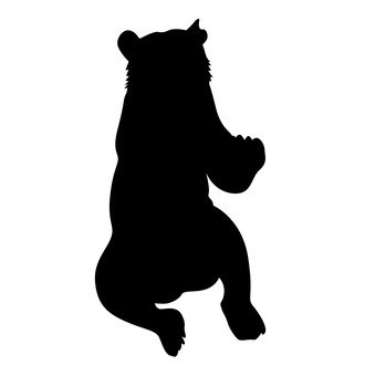 339x340 Free Silhouettes Bear, Kokuma, Icon