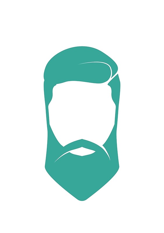 563x800 Hair And Beard Silhouette Posters By Shekularaz Redbubble