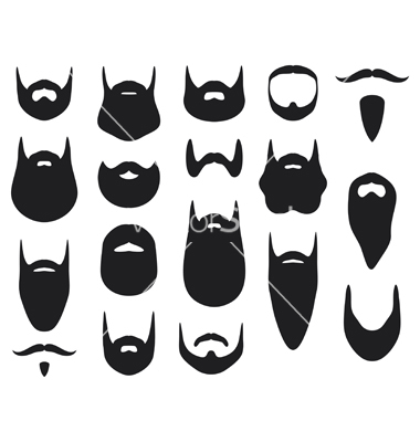 380x400 Beard Target Clipart