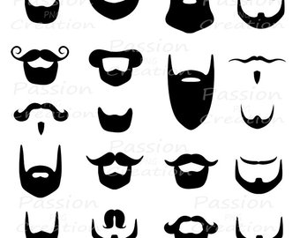 340x270 Beard Silhouette Etsy