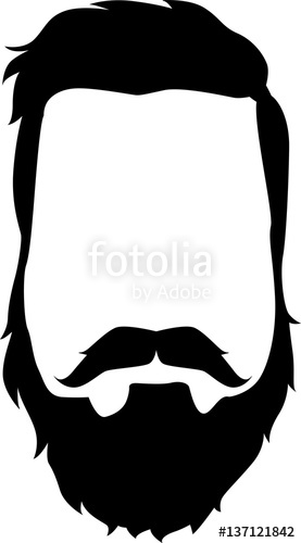 277x500 Beard An Mustache Vector Silhouette Stock Image And Royalty Free