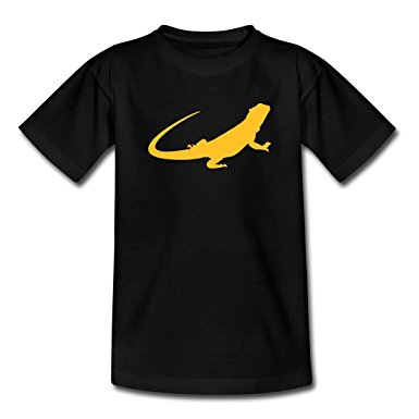 385x385 Spreadshirt Bearded Dragon Silhouette Teenage T Shirt Amazon.co