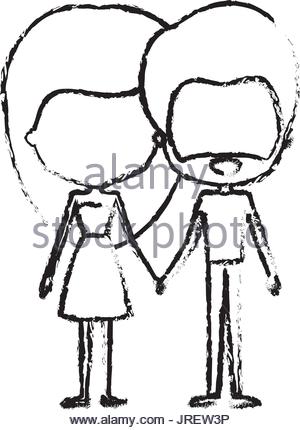 300x430 Bearded Man Silhouette Illustration With Long Hair Stock Photo