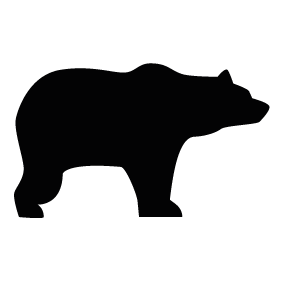 283x283 Bear Outline Clip Art