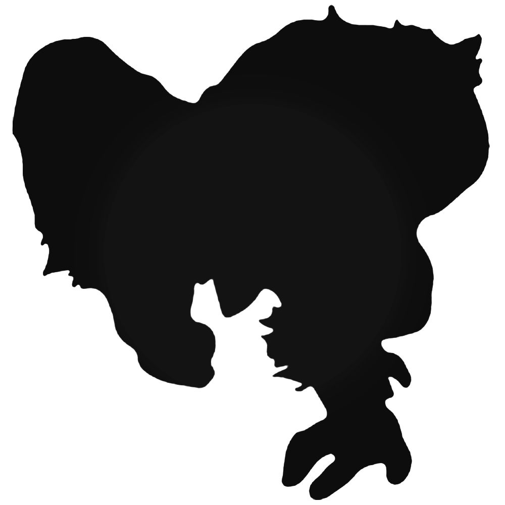 1000x1000 Men Beast Silhouette Decal