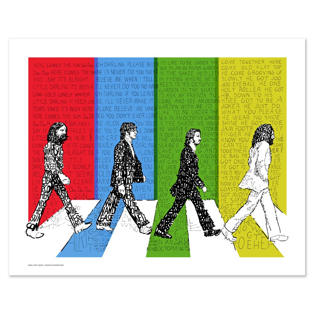 1024x1024 Contemporary Ideas Beatles Wall Art The Beatles Sticker Room Decal