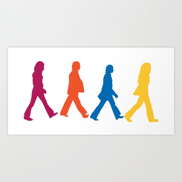 600x600 The Beatles Art Print Beatlemania