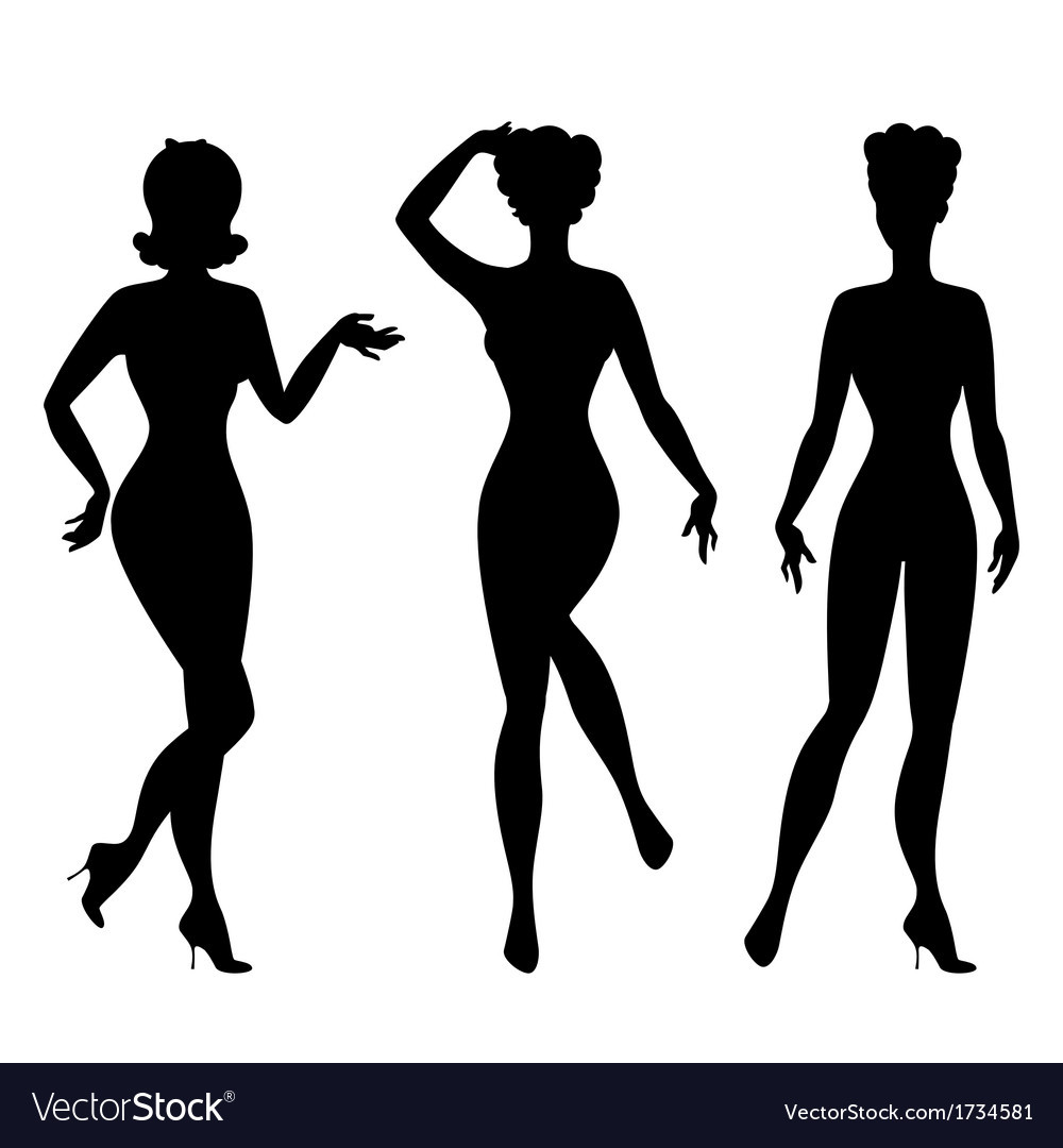 1000x1080 Woman Silhouette 1950s Clipart Free Stock Photo Public Domain
