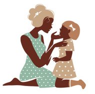 190x189 Beautiful Mother Silhouette With Baby Premium Clipart