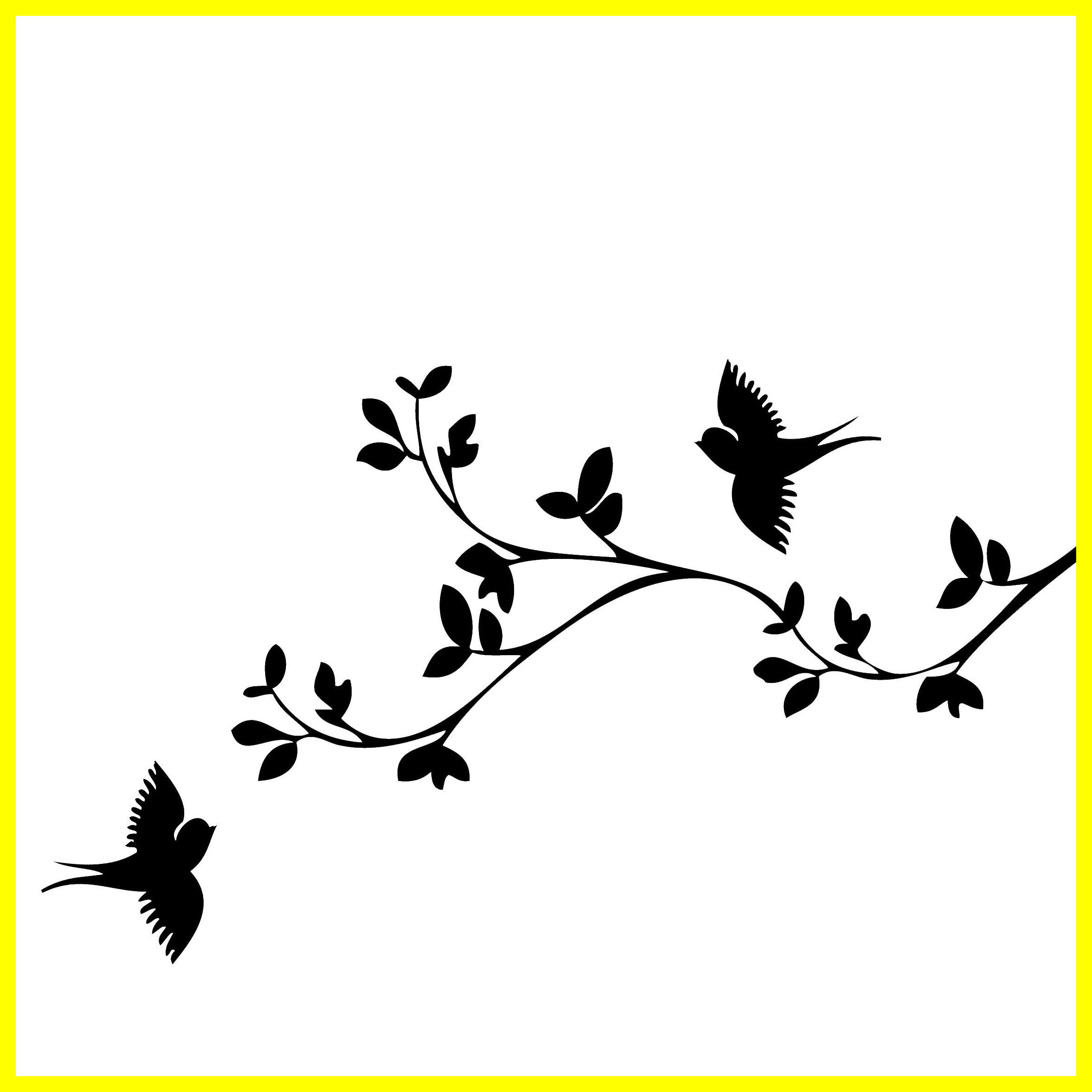 2360x2360 The Best Tree Branch Drawing Black And White Funerals For Bird