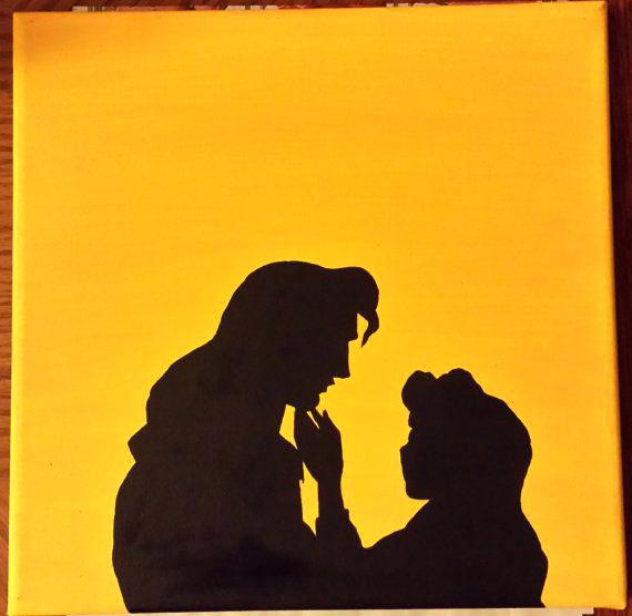 570x556 Beauty And The Beast Silhouette