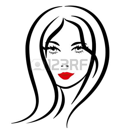 428x450 Pretty Woman Silhouette Vector